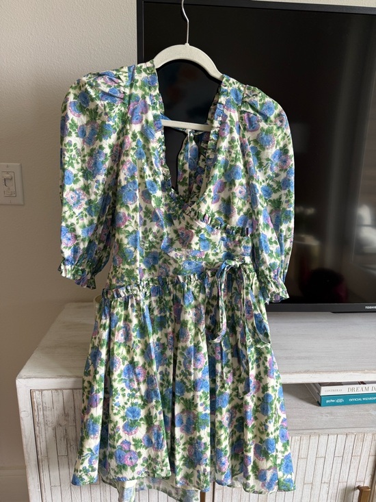 For Love And Lemons Dresses & Skirts - For Love & Lemons Floral 3/4 Sleeve Mini Dress